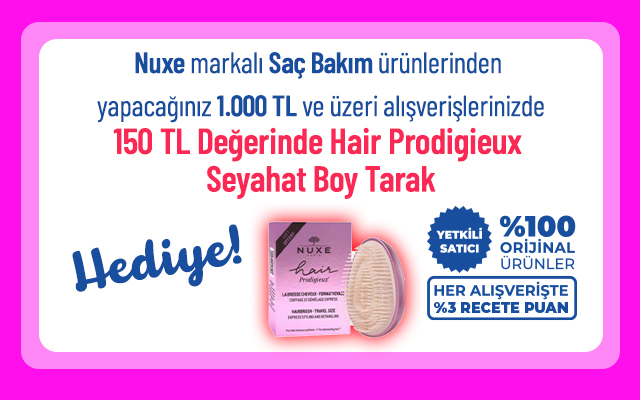 <a href="https://www.recete.com/sac-bakimi?brand=4">Nuxe Hair Prodigieux Seyahat Boy Tarak Hediye</a>