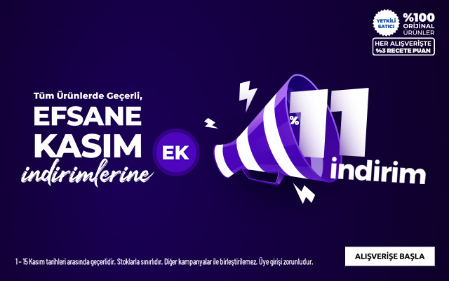 Efsane Kasım İndirimlere Ek %11 İndirim!