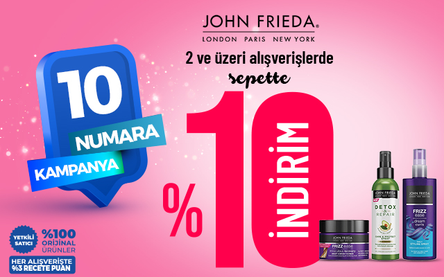 <a href="recete.com/john-frieda">John Frieda'da 2 ve Üzerine Sepette Ekstra %10 İndirim</a>