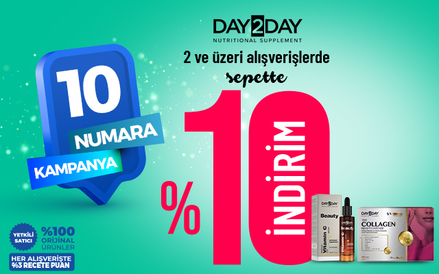 <a href="recete.com/day2day">Day2Day'de 2 ve Üzerine Sepette Ekstra %10 İndirim</a>