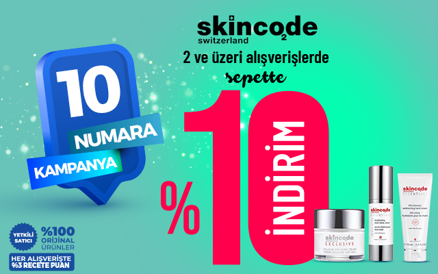 <a href="recete.com/skincode">Skincode'da 2 ve Üzerine Sepette Ekstra %10 İndirim</a>