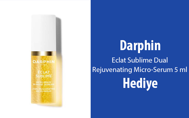 <a href="https://www.recete.com/darphin"><b>Darphin Eclat Sublime Dual Rejuvenating Micro-Serum 5 ml Hediye!</b></a>