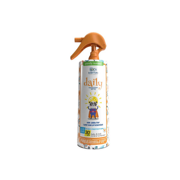 Babyton Bebek ve Çocuklar İçin Günlük Mineral Güneş Koruyucu Sprey SPF30 200ml - 1