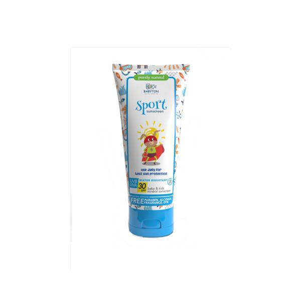 Babyton Sport Bebek ve Çocuklar İçin Mineral Güneş Koruyucu SPF30 100ml - 1