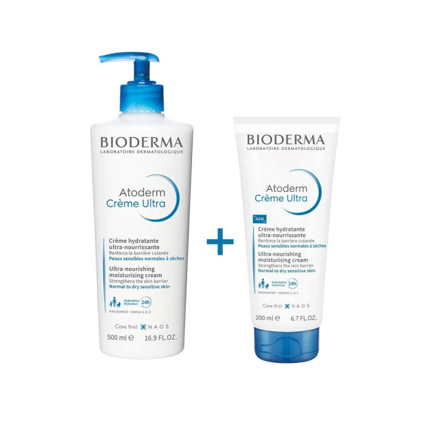 Bioderma Atoderm Cream Ultra 500ml + Atoderm Cream Ultra 200ml HEDİYE - 1