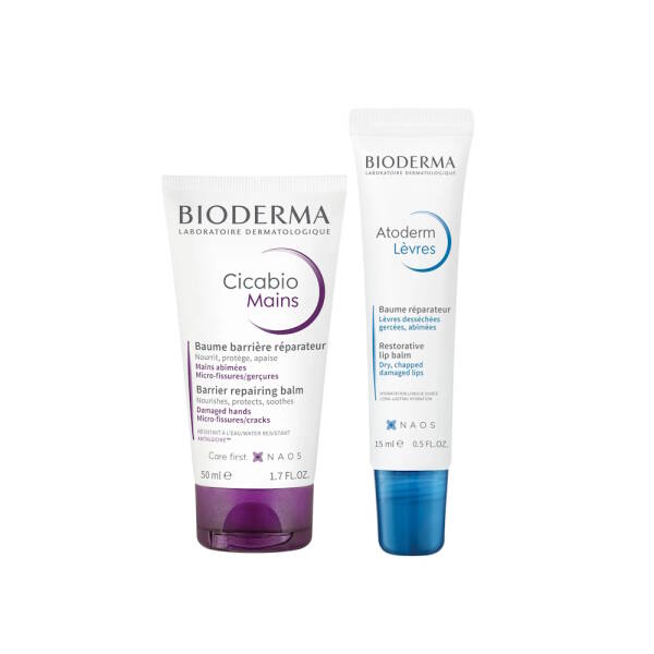 Bioderma Cicabio El Kremi + Atoderm Dudak Balmı Seti PUANSIZDIR - 1