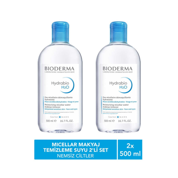 Bioderma Hydrabio H2O Temizleme Suyu 2x500ml İkiz Set - 2