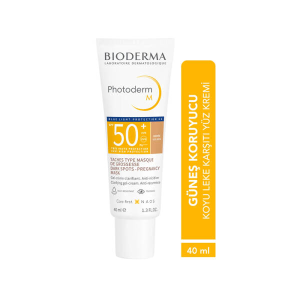 Bioderma Photoderm M Golden Leke Karşıtı Güneş Koruyucu Krem SPF50+ 40ml - 2