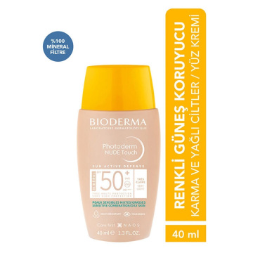 Bioderma Photoderm Nude Very Light SPF50+ Renkli Güneş Koruyucu Krem 40ml - 2