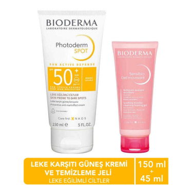 Bioderma Photoderm SPOT Güneş Kremi 150ml + Temizleme Jeli Set - 2