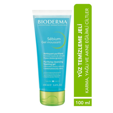 Bioderma Sebium Foaming Gel Yüz Temizleme Jeli 100ml - 2