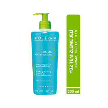 Bioderma Sebium Foaming Gel Yüz Temizleme Jeli 500 ml PUANSIZDIR - 2