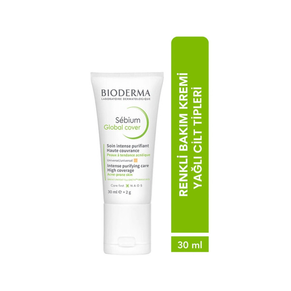 Bioderma Sebium Global Cover Bakım Kremi 30ml - 2