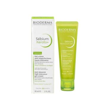 Bioderma Sebium Kerato+ 30ml & Sebium Active Gel 45ml Set - 1