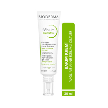 Bioderma Sebium Kerato+ Akne Eğilimli Ciltler İçin Jel Krem 30ml PUANSIZDIR - 2