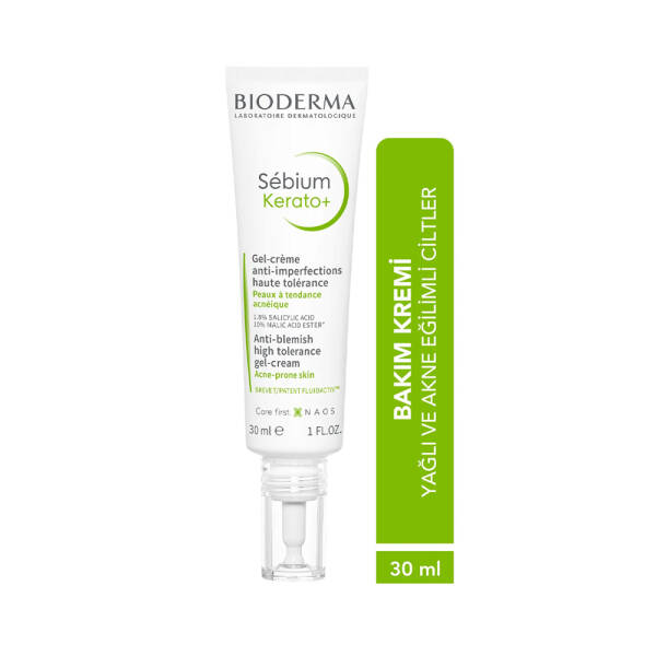 Bioderma Sebium Kerato+ Akne Eğilimli Ciltler İçin Jel Krem 30ml PUANSIZDIR - 2