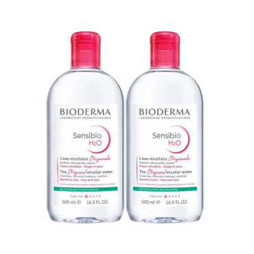 Bioderma Sensibio H2O Temizleme Suyu 500ml İkiz Set PUANSIZDIR - 1