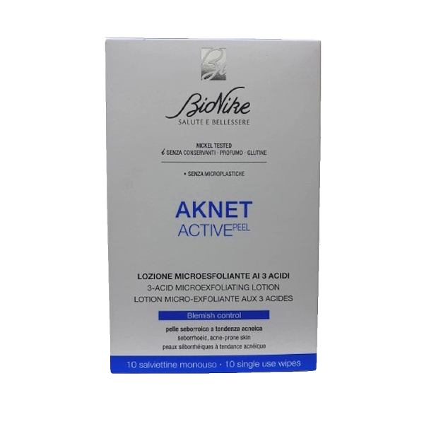 Bionike Aknet Active Peel 3 Asit İçeren Eskfoliye Edici Mendil - 1