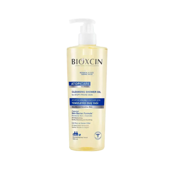 Bioxcin Atopicare Clinical Atopiye Eğilimli Ciltler İçin Temizleyici Duş Yağı 500ml - 1