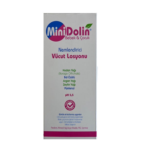 Dermadolin Minidolin Bebek ve Çocuk Nemlendirici Vücut losyonu 250ml - 1