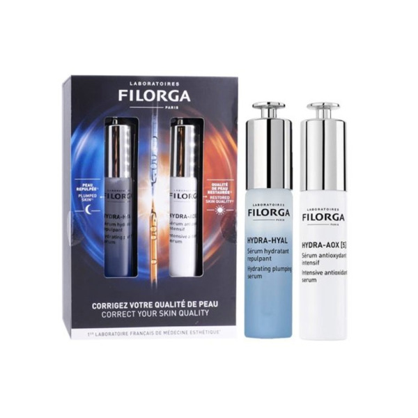 Filorga Hydra-Hyal Serum 30ml + Hydra-Aox 5 30ml Serum Seti - 1