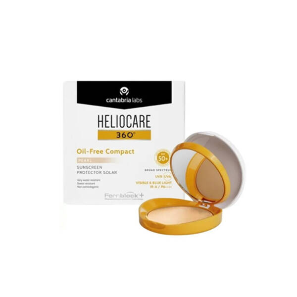 Heliocare 360 Oil-Free Compact Güneş Koruyucu SPF50+ 10g Pearl - 1