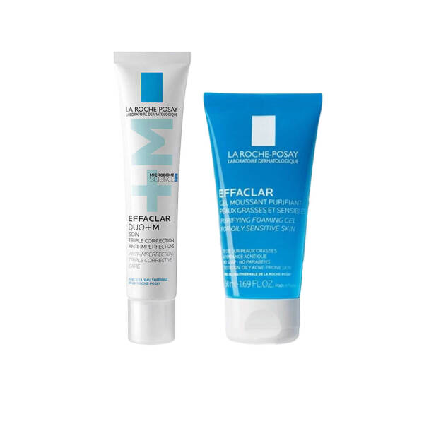 La Roche Posay Effaclar Duo+ M Bakım Kremi 15ml + Effaclar Temizleme Jeli 50ml - 1