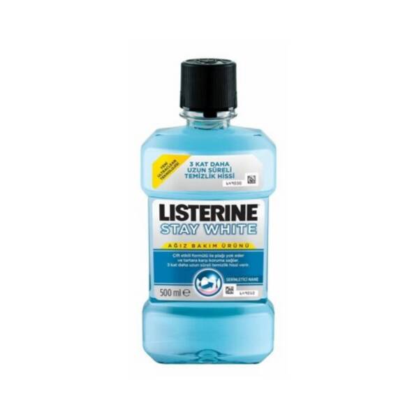 Listerine Stay White Tartar Karşıtı Serinletici Nane Ferahlığı 500ml - 1