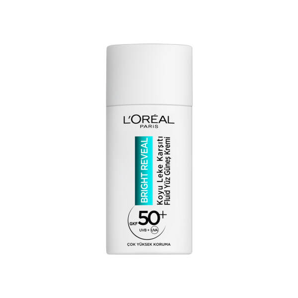 Loreal Paris Bright Reveal Koyu Leke Karşıtı Fluid Yüz Güneş Kremi SPF50+ 50ml - 1