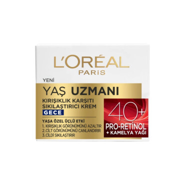 Loreal Paris Yaş Uzmanı Kırışıklık Karşıtı Sıkılaştırıcı Gece Kremi 50ml - 1