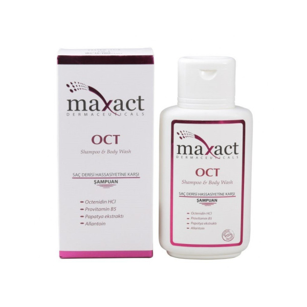 Maxact OCT Shampoo & Body Wash 250ml Saç ve Vücut İçin Hassas Şampuan - 1