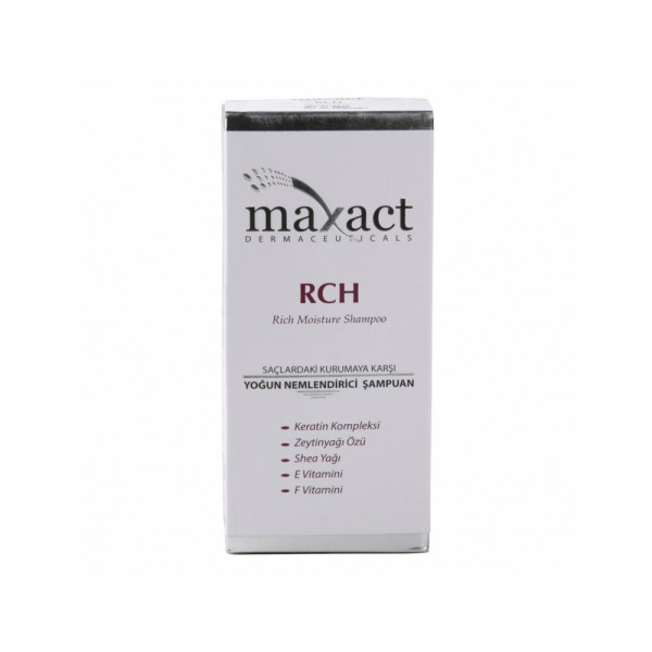 Maxact RCH Rich Moisture Shampoo 250ml Yoğun Nemlendirici Şampuan - 1