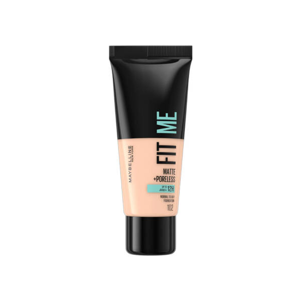 Maybelline Fit Me Matte +Poreless Normal To Oily Foundation 30ml No:102 Fair Ivory - 1