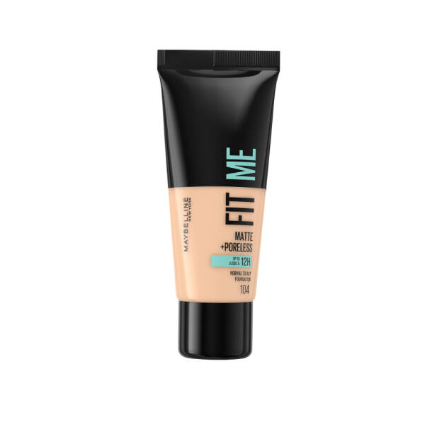 Maybelline Fit Me Matte +Poreless Normal To Oily Foundation 30ml No:104 Soft Ivory - 1