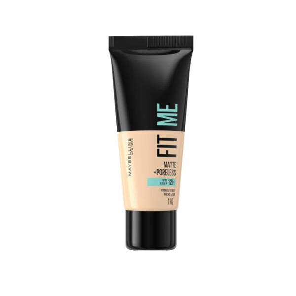 Maybelline Fit Me Matte +Poreless Normal To Oily Foundation 30ml No:110 Porcelain - 1