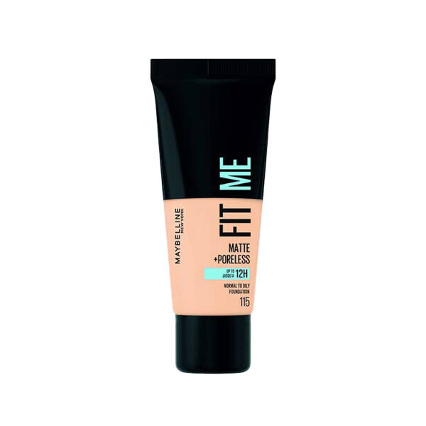 Maybelline Fit Me Matte +Poreless Normal To Oily Foundation 30ml No:115 Ivory - 1