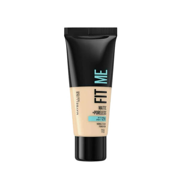 Maybelline Fit Me Matte +Poreless Normal To Oily Foundation 30ml No:118 Nude - 1