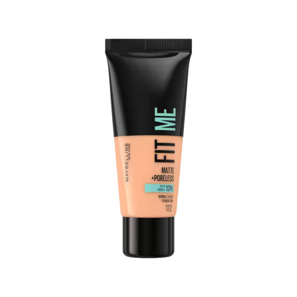 Maybelline Fit Me Matte +Poreless Normal To Oily Foundation 30ml No:122 Creamy Beige - 1