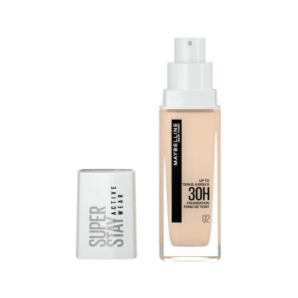 Maybelline Super Stay Active Wear 30H Foundation 30ml No:02 Naked Ivory Porcelane - 1