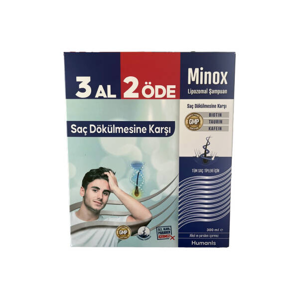 Minox Lipozomal Şampuan Saç Dökülmesi Karşıtı 3x300ml - 1