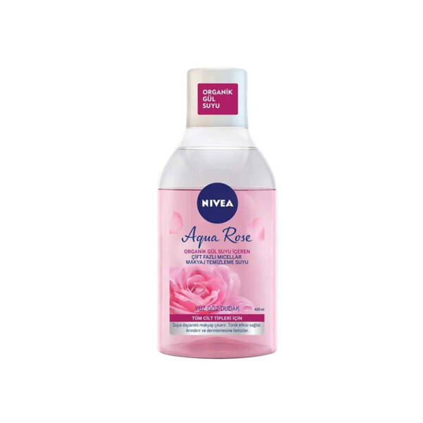 Nivea Aqua Rose Çift Fazlı Micellar Makyaj Temizleme Suyu 400ml - 1