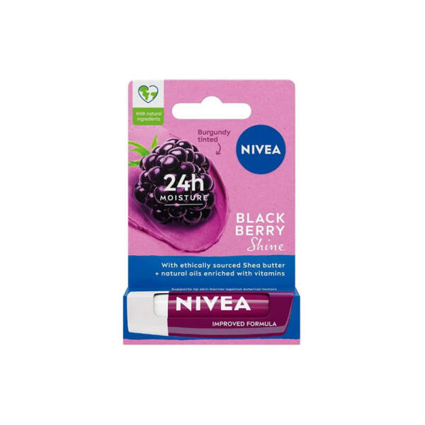 Nivea Black Berry Shine Dudak Bakım Kremi 4.8g - 1