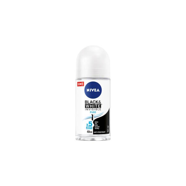 Nivea Black White Invisible Fresh Deodorant Roll-on 50ml - 1