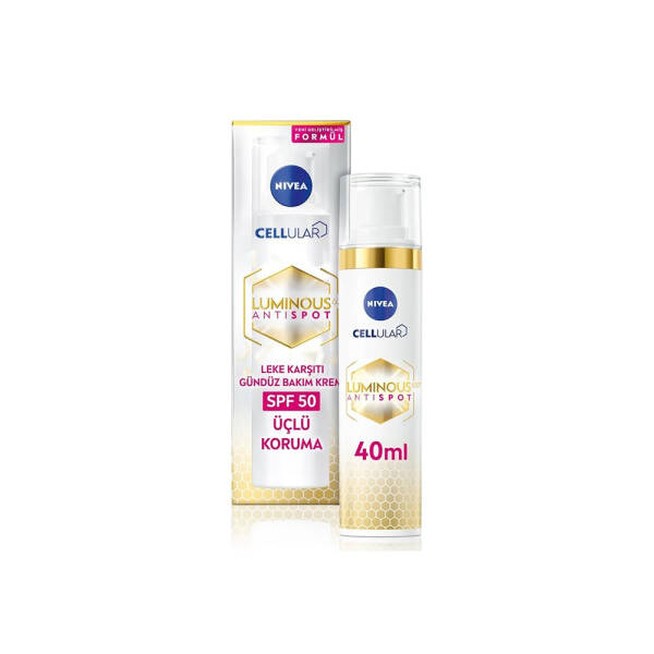 Nivea Cellular Luminous 630 AntiSpot Leke Karşıtı Gündüz Bakım Kremi SPF50 40ml - 1