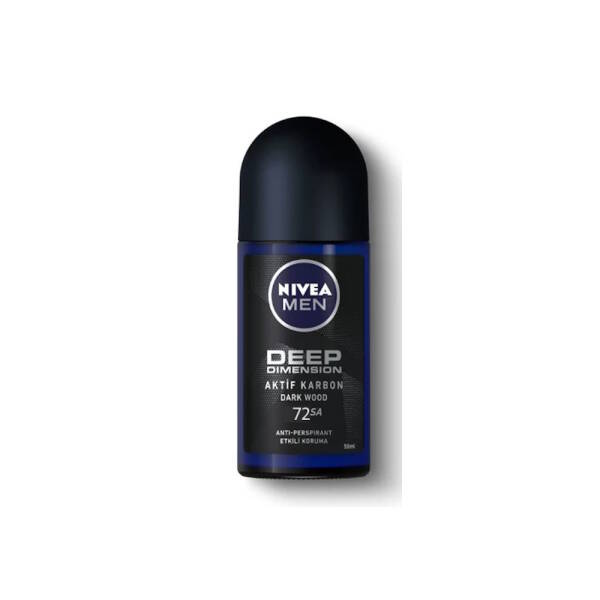 Nivea Men Deep Aktif Karbon Dark Wood Anti-Perspirant Roll-on 50ml - 1