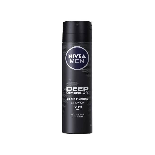 Nivea Men Deep Dimension Aktif Karbon Dark Wood Anti-Perspirant Deodorant 150ml - 1