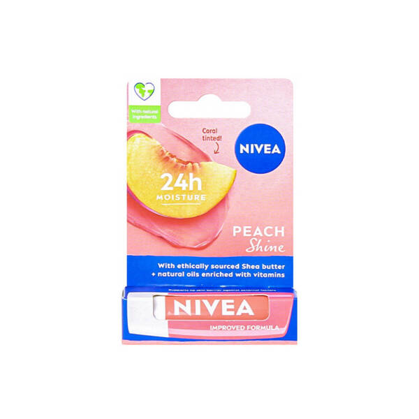 Nivea Peech Shine Renkli Dudak Bakım Kremi 4.8g - 1