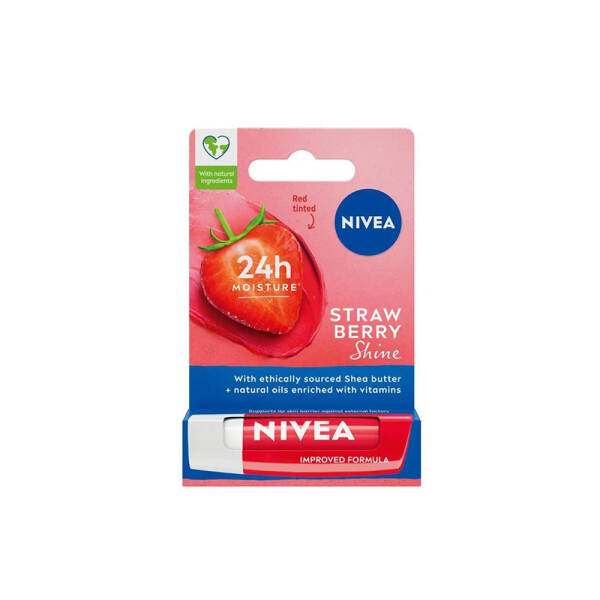 Nivea Strawberry Shine Renkli Dudak Bakım Kremi 4.8g - 1