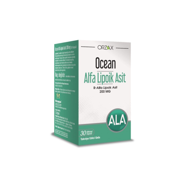 Ocean Alfa Lipoik Asit 200mg 30 Kapsül Takviye Edici Gıda - 1