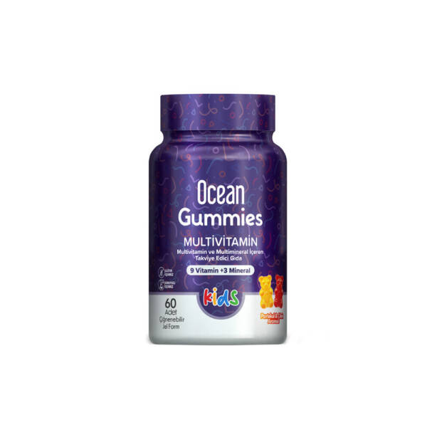 Ocean Gummies Multivitamin 60 Çiğnenebilir Jel Form Portakal-Çilek Aromalı - 1